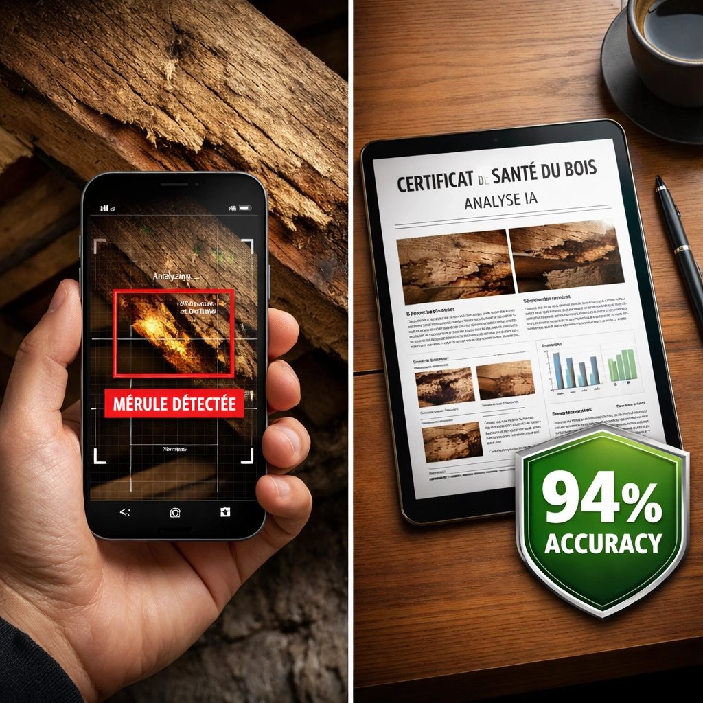 Diagnostic IA - Detection merule et certificat